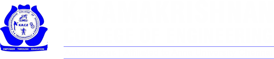 K. Ramakrishnan College of Engineering